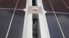 Soporte de aluminio techo plano para paneles solares