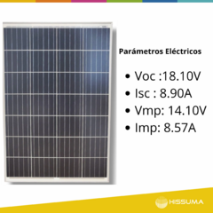 Panel solar monocristalino 120W 14.1V HISSUMA - HISSUMA MATERIALES