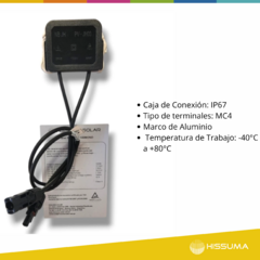 Panel solar monocristalino 120W 14.1V HISSUMA - tienda online