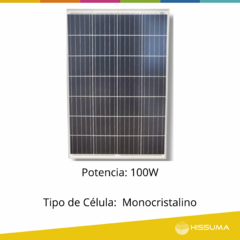 Imagen de Panel solar monocristalino 100W 12V HISSUMA