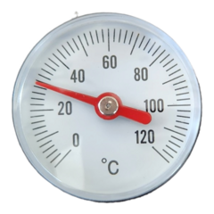Termómetro para colector de calefacción 20 mm.