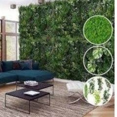 Jardin vertical artificial panel cesped muro cerco SUPER FRONDOSOS Mod. 090 - tienda online