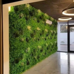 Jardin vertical artificial panel cesped muro cerco SUPER FRONDOSOS Mod. 089 50x25 cm - comprar online