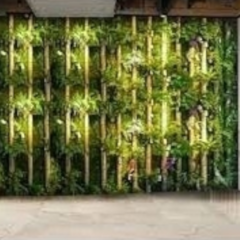 Jardin vertical artificial panel cesped muro cerco SUPER FRONDOSOS Mod. 086 en internet