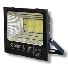 Reflector solar led 100W con bateria de larga duración panel de mayor potencia en internet