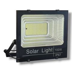 Reflector solar led 100W con bateria de larga duración panel de mayor potencia - comprar online