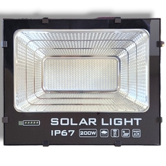 Reflector solar led 200W c/sensor de mov y bateria de larga duración y panel de 45W - HISSUMA MATERIALES