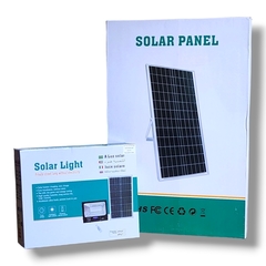 Reflector solar led 200W con bateria de larga duracion y panel solar de 65W - HISSUMA MATERIALES