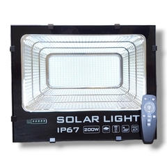 Reflector solar led 200W c/sensor de mov y bateria de larga duración y panel de 45W - comprar online