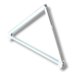 Soporte triangulo angulo variable de aluminio anodizado para paneles solares - HISSUMA MATERIALES