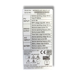 Inversor Hibrido 3,00Kw 48V-220V c/cargador y soft de monitoreo