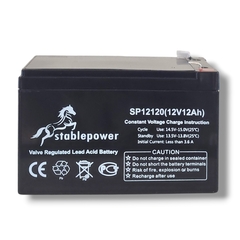 Batería VLRA 12V 12Ah (alarmas/boyeros/vehiculos eléctricos pequeños)