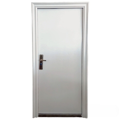 Puerta de seguridad blanca 2050x960x70 mm. multi anclaje mano derecha