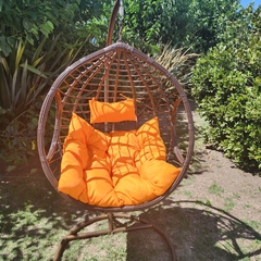 Sillón colgante de rattan sintetico - comprar online