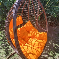 Sillón colgante de rattan sintetico - tienda online