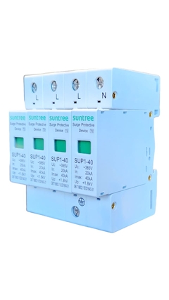 Protector de descargas atmosfericas (rayos) para RED electrica 385V 10Ka-20Ka 3P+N (trifasico)