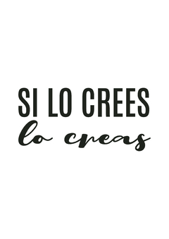 Lámina SI LO CREES LO CREAS