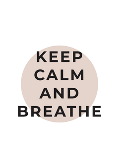 Lámina KEEP CALM AND BREATHE