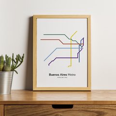 Mapa de Metro ENMARCADO