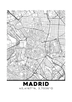 Conjunto de Mapas cuidad Imprimibles (5 ciudades)