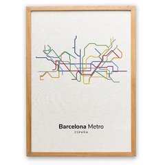 Mapa de Metro ENMARCADO en internet