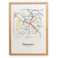 Mapa de Metro ENMARCADO en internet