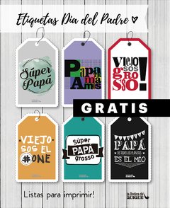 etiquetas dia del padre gratis