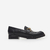 Mocasin Barcelona Negro hebilla oro - comprar online