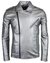 Chaqueta En Cuero Bison Silver na internet