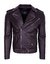 Chaqueta en cuero vacuno Bison Lhcl77 Cafe Oscuro