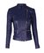 Chaqueta en Cuero Lchlw15 Azul Esterillado la Chaqueteria