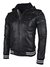 CHAQUETA EN CUERO LCHL14 NEGRA - buy online