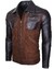 Chaqueta En Cuero Lchl26 D Brown Marca La Chaqueria - comprar online