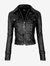 CHAQUETA EN CUERO LCHLW49 NEGRO LA CHAQUETERIA