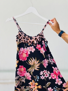 Casual Dress LEOPARD con Volado - tienda online