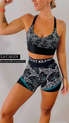 Top Mariu Reversible Rapsody Black - KilaKila Original Underwear