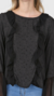 Camisa mini print  sedita print y recortes en crepe calce regular Talles 1-2-3-4 Colores crudo- negro 