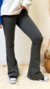  pantalon fausta punto roma spandex, tiro alto, corte oxford y calce amplio talle 1-2-3-4 colores: camel-tostado-gris-crudo rojo-negro