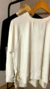 Buzo feli plush spandex tajos laterales con volados calce amplio Talle unico Colores blanco-negro 
