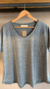 Remera gelly jersey 100%algodon calce super amplio talle unico Color: gris- beige