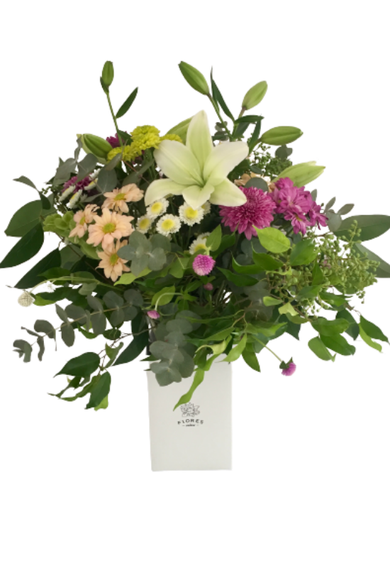 A135 - Gran arreglo mix flores y follaje - Flores Online