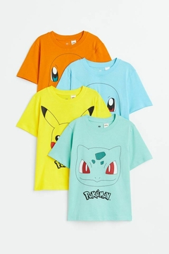 Remera h&m Pockemon 8 a 10 años - maria del este