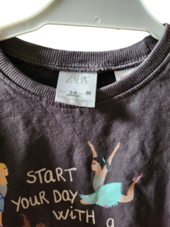 Remera Zara 3 a 6 meses en internet