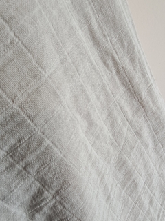 Manta / pie de cama Ontario gris corderito beige - maria del este