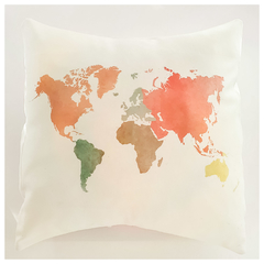 Almohadon Mapa mundi de color - comprar online