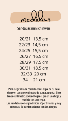 Sandalias mini chinwen negras - comprar online