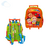 Mochila Carrito Escolar Infantil Cocomelon Letras Y Numeros 12 Pulgadas Wabro - comprar online