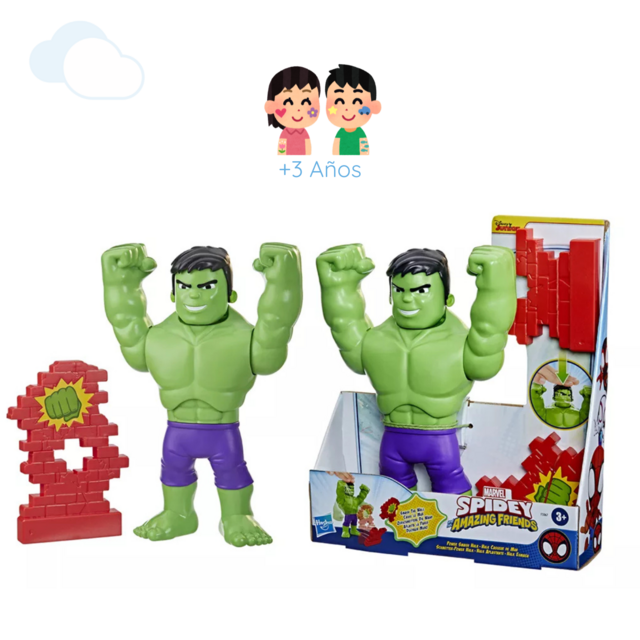 Hulk Increible Con Accesorio Figura De Accion Marvel Juguete Hasbro