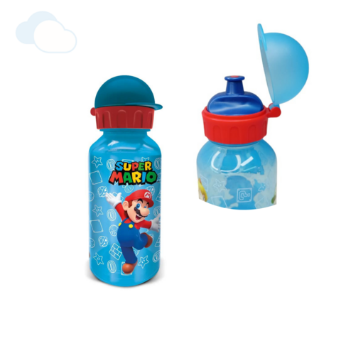 Botella Plástica Infantil Super Mario 370 Ml