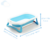 Bañera Plegable Con Reductor Compacta Antideslizante Love - comprar online